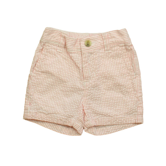 Janie and Jack Boys Pink Stripe Shorts Size: 3-6 Months Pink Stripe