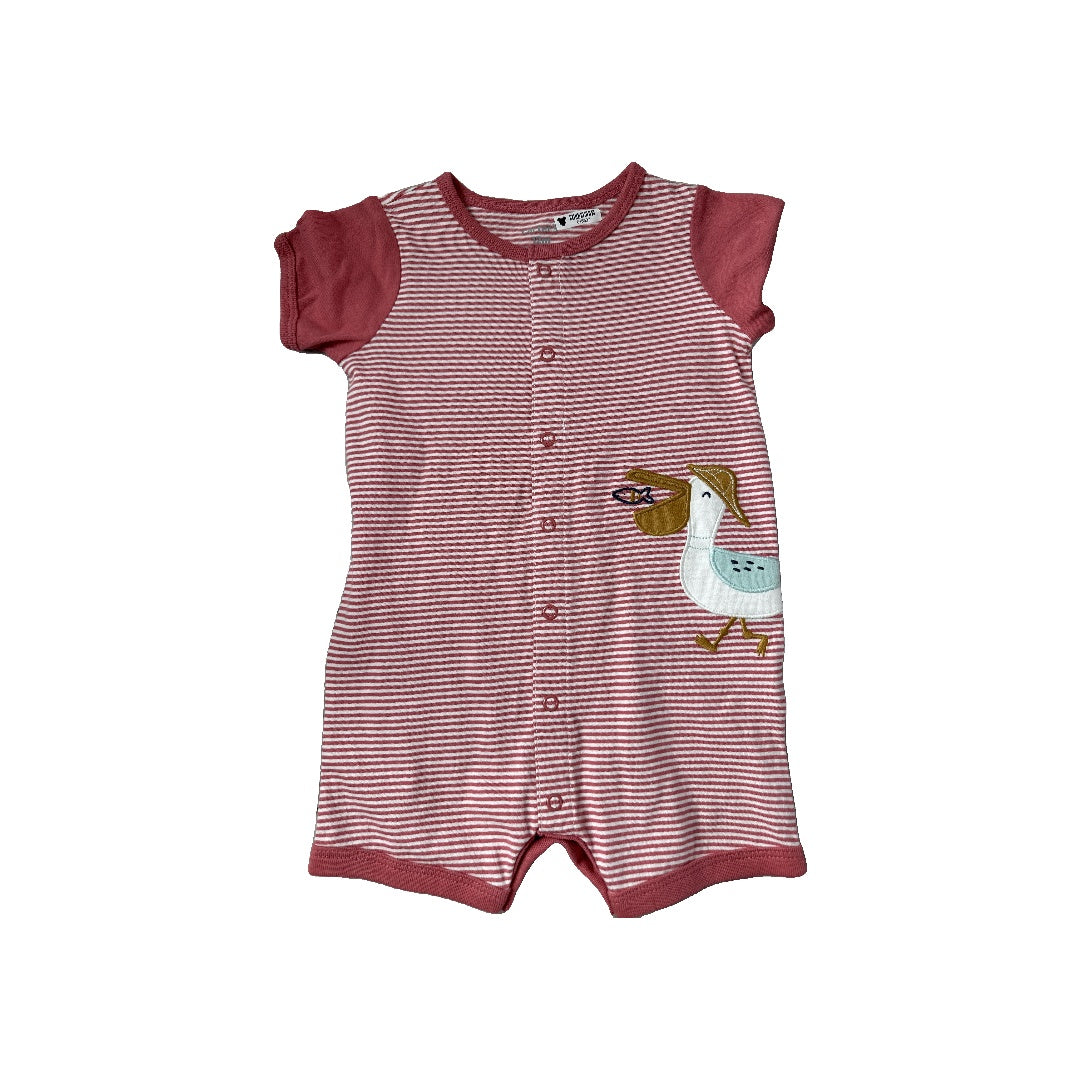 Carters Girls pink | Stripe Romper Size: 12 months pink | Stripe