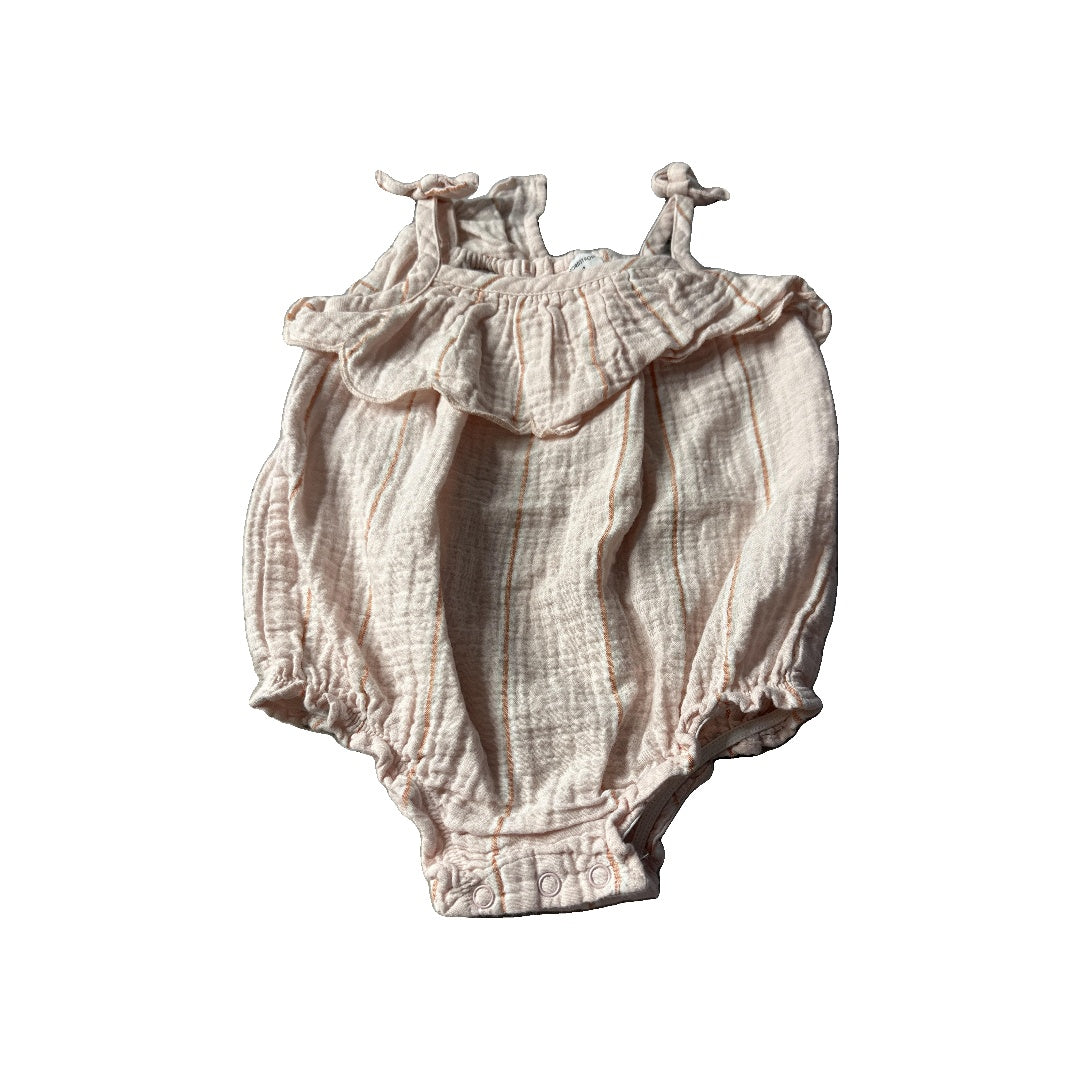 Nordstrom Girls pink | Stripe Romper Size: 9 months pink | Stripe