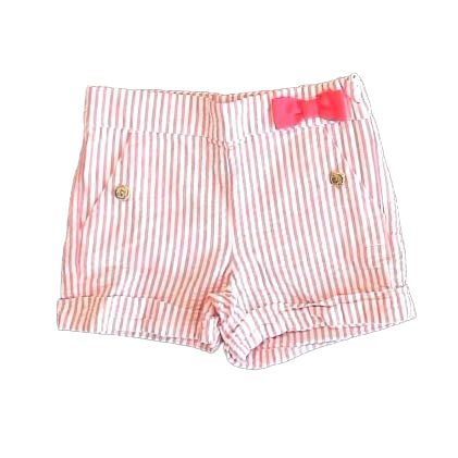 Janie and Jack Girls Pink Stripe Shorts Size: 2T Pink Stripe