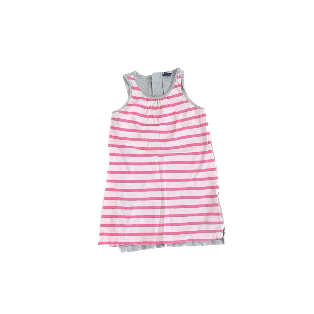 Gap Girls Pink Striped Sun Dress Size: 3T Pink Striped