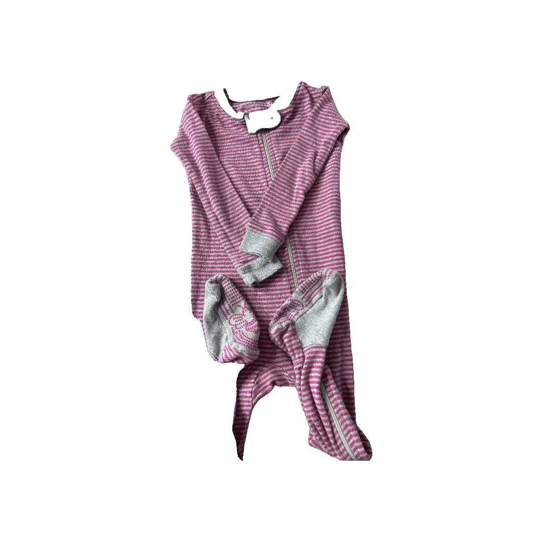 Burt's Bees Girls pink | Striped Pajamas Size: 12-18 months pink | Striped