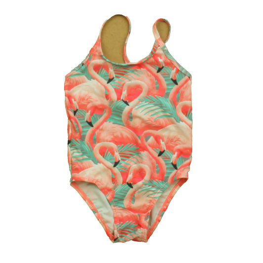 Old Navy Girls Pink Swans 1-piece Swimsuit Size: 2T Pink Swans