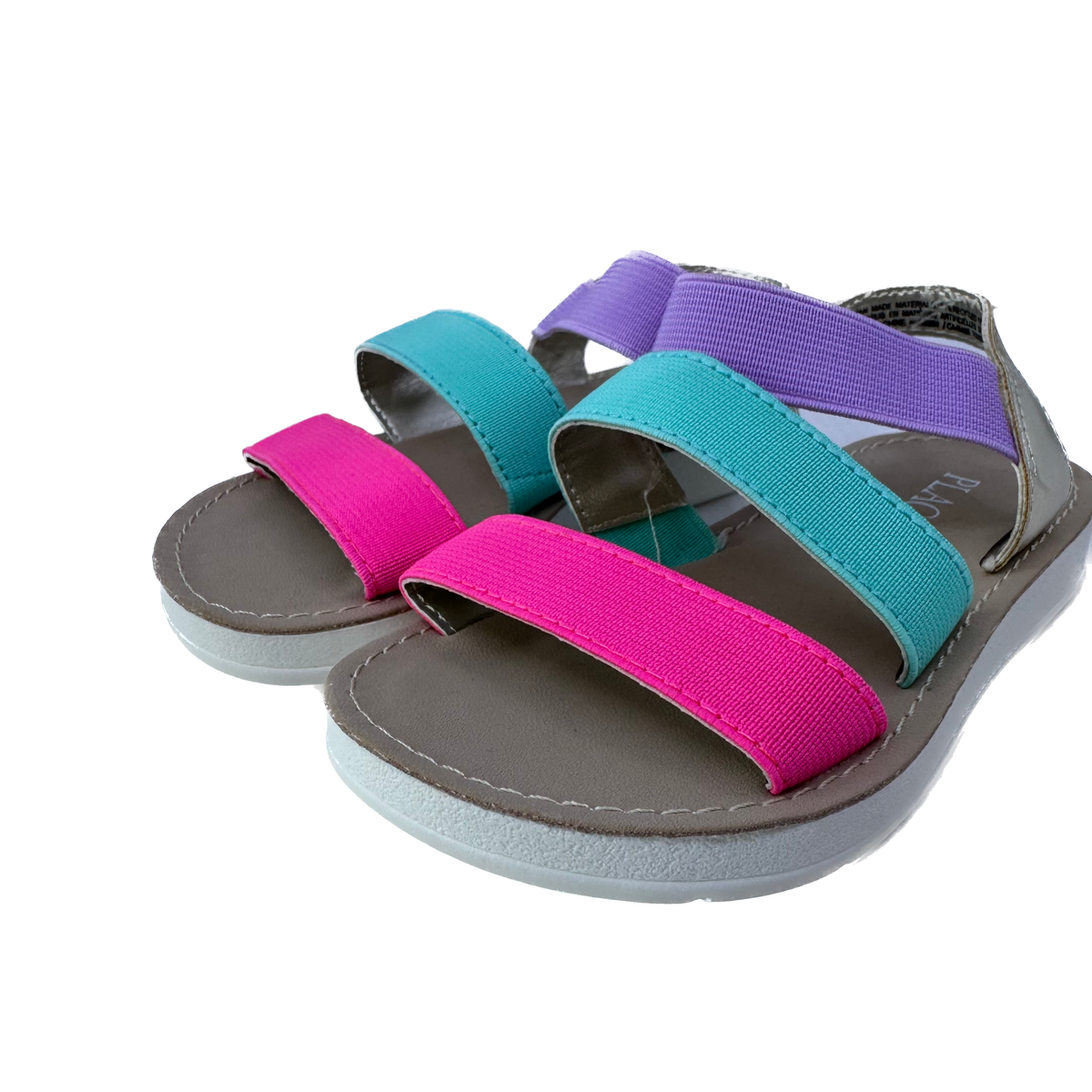Children's Place Girls Pink | Teal | Purple Sandals Size: 8 Toddler Pink | Teal | Purple