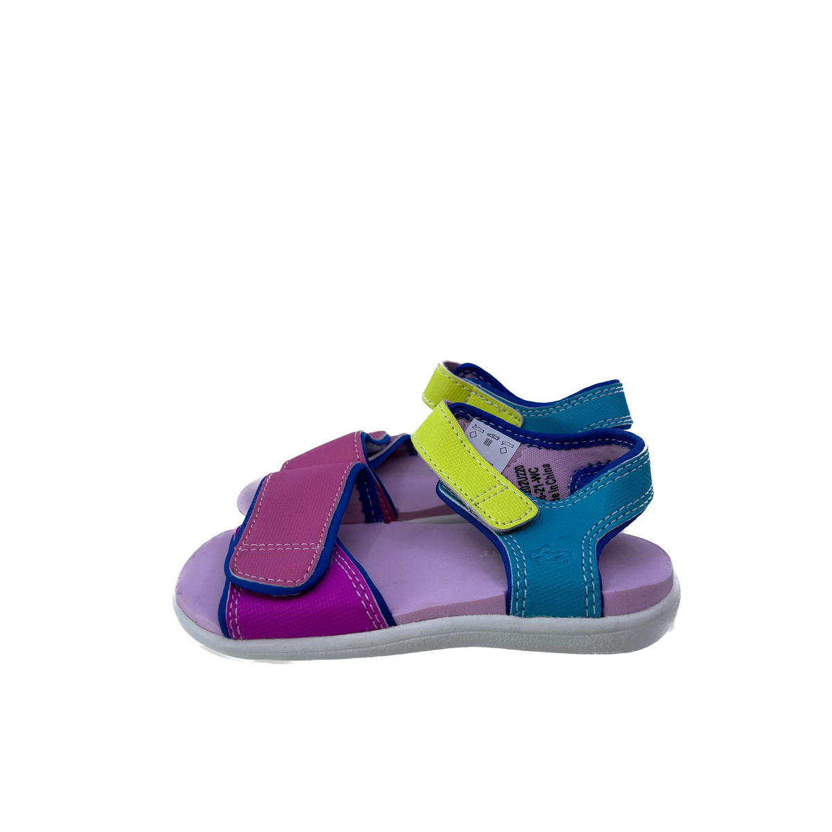 See Kai Run Girls Pink | Teal | Yellow Sandals Size: 8 Toddler Pink | Teal | Yellow