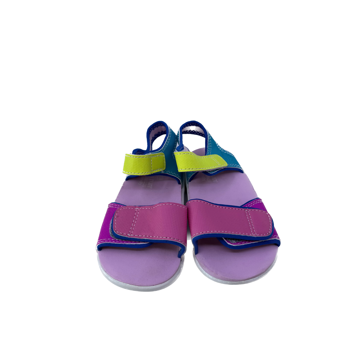 See Kai Run Girls Pink | Teal | Yellow Sandals Size: 8 Toddler Pink | Teal | Yellow