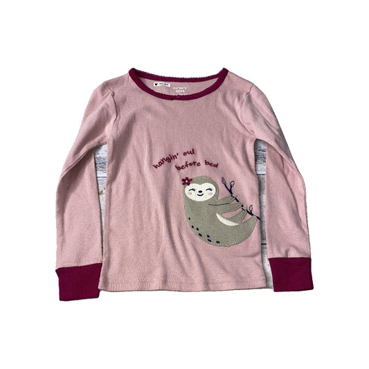 Carters Girls pink | Text | animals Pajamas Size: 4T pink | Text | animals