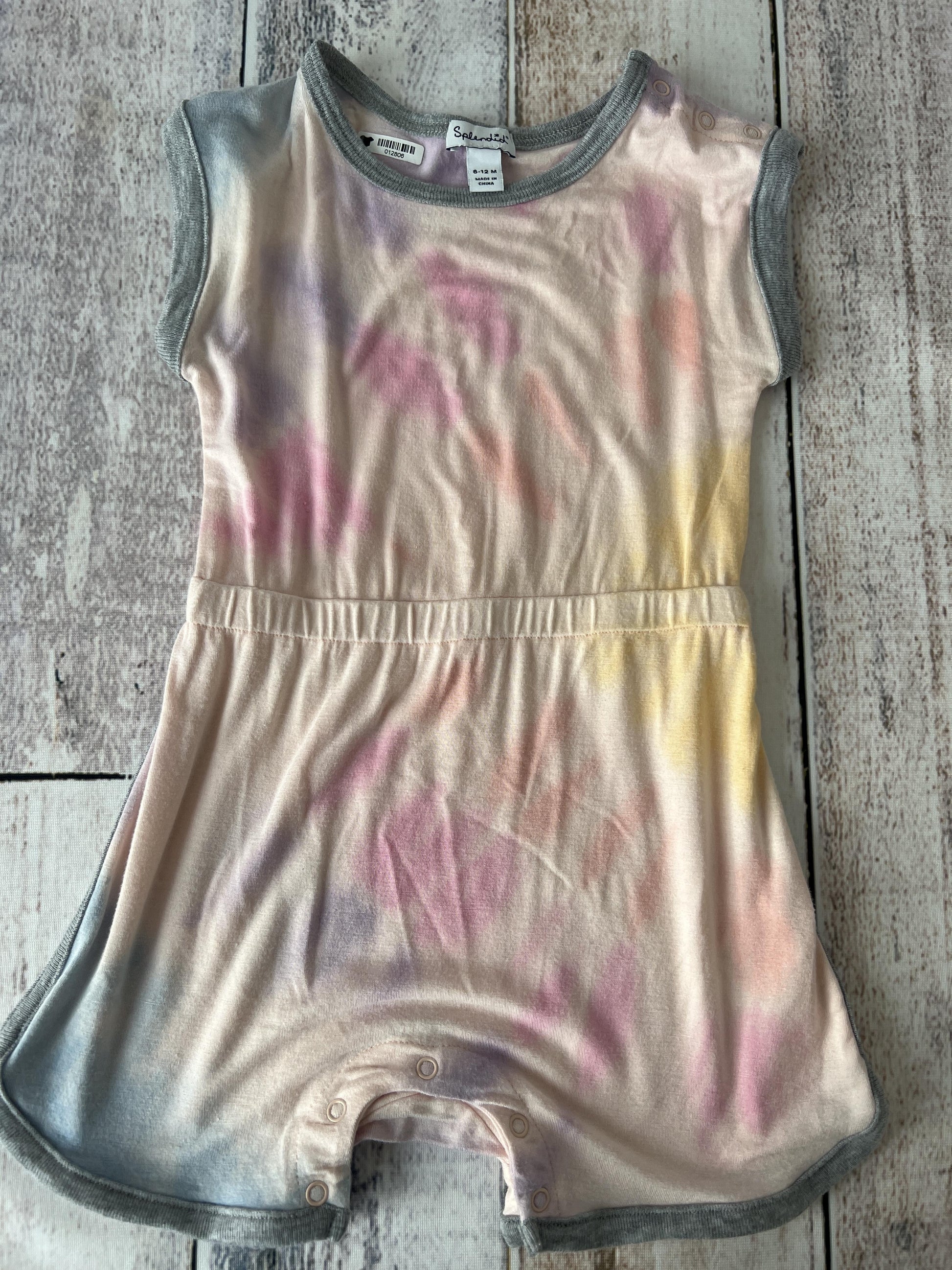 Splendid Girls pink | Tie Dye Romper Size: 6-12 months pink | Tie Dye