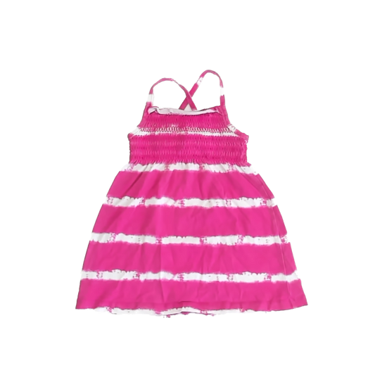 Faded Glory Girls Pink Tie Dye Dress Size: 24 Months Pink Tie Dye
