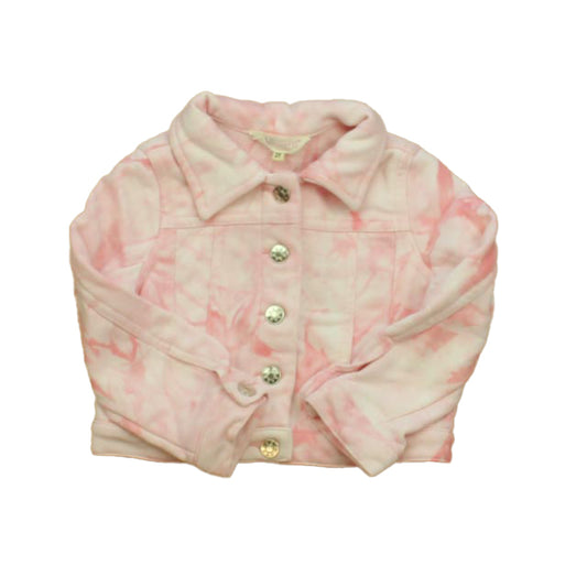 Baby Sara Girls Pink Tie Dye Jacket Size: 2T