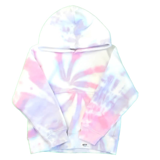 Worthy Threads Girls Pink Tie Dye Hoodie Size: 5-6 Years Pink Tie Dye