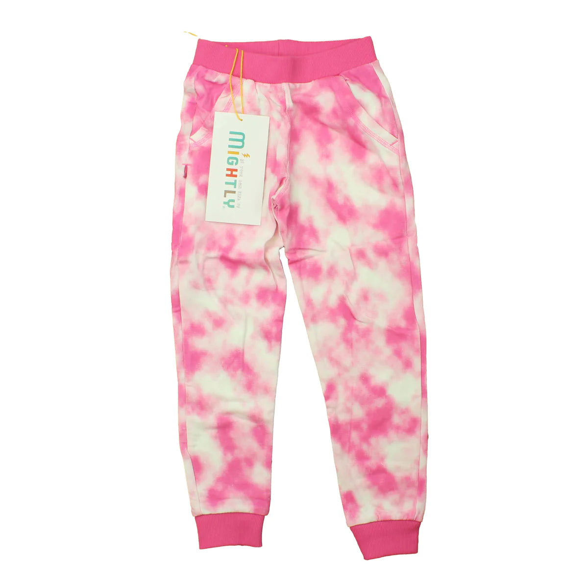 Mightly Girls Pink Tie Dye Casual Pants Size: 2-5T Pink Tie Dye