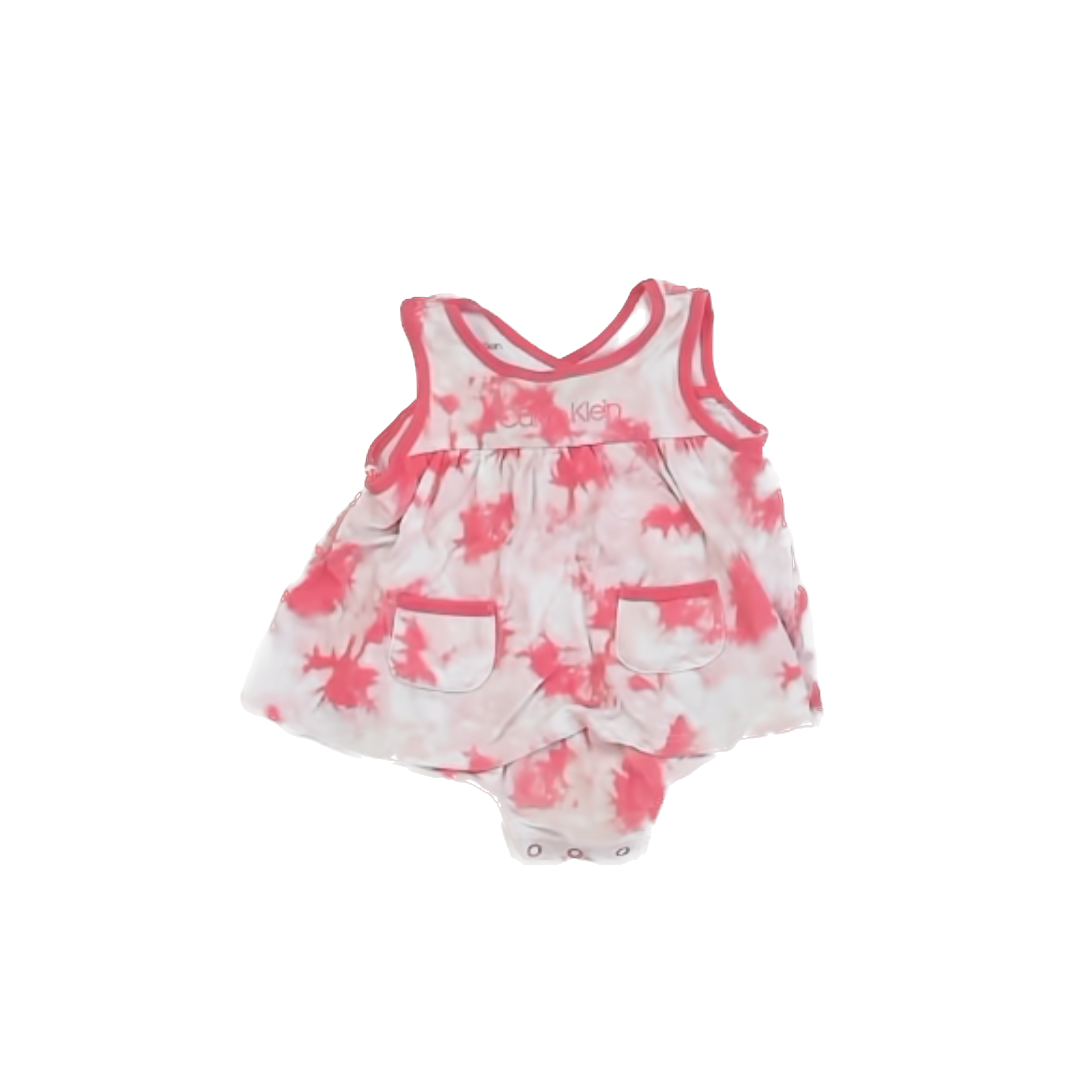 Calvin Kein Girls Pink Tie Dye Onesie Size: 18 Months Pink Tie Dye