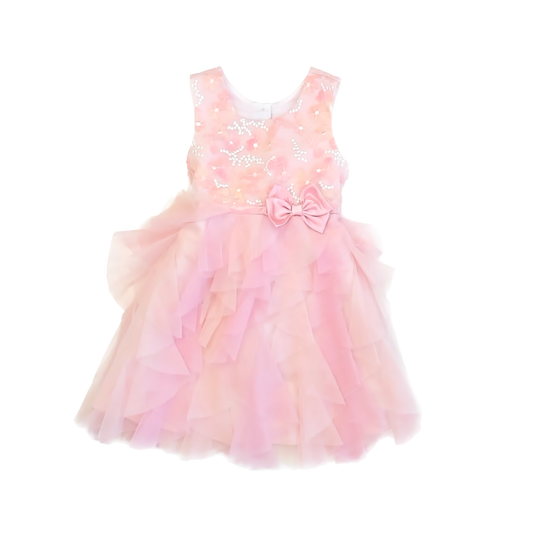 Jona Michelle Girls Pink Tulle Dress Size: 4T Pink Tulle