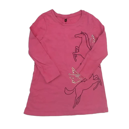 Tea Collection Girls Pink Unicorn Dress Size: 2T Pink Unicorn