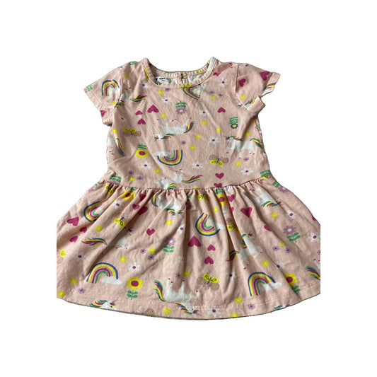 WonderNation Girls pink | Unicorns Dress Size: 24 months pink | Unicorns