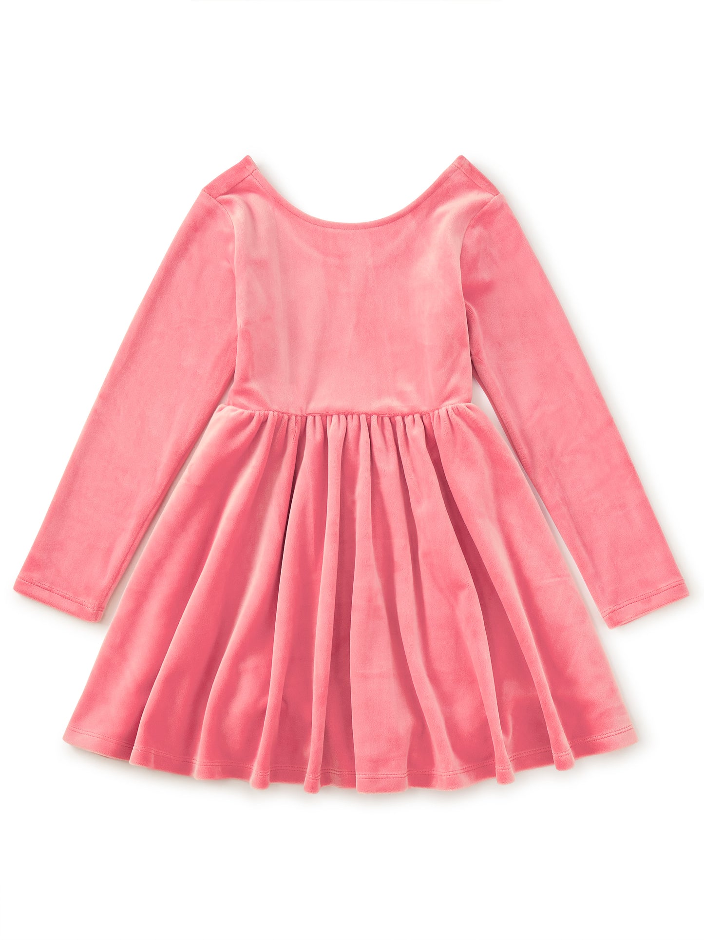 Tea Collection Girls Pink Velour Dress Size: 5T Pink Velour