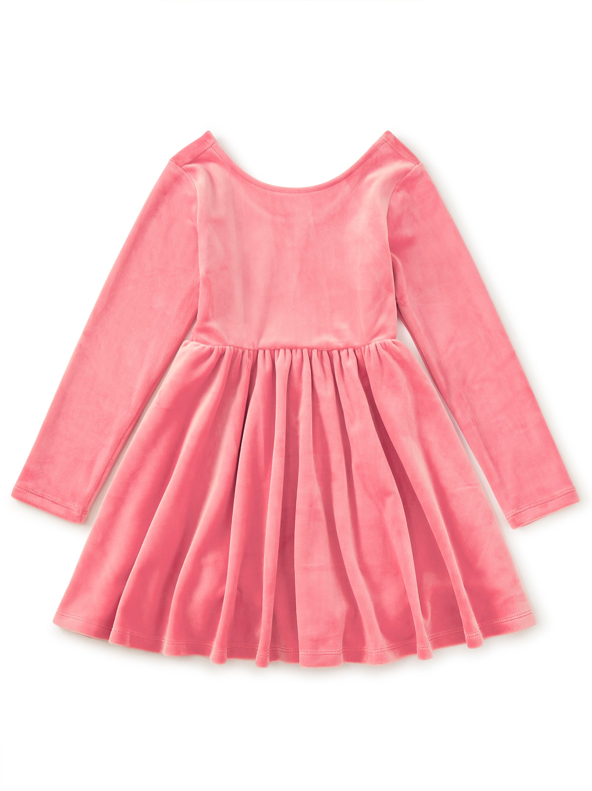 Tea Collection Girls Pink Velour Dress Size: 5T Pink Velour