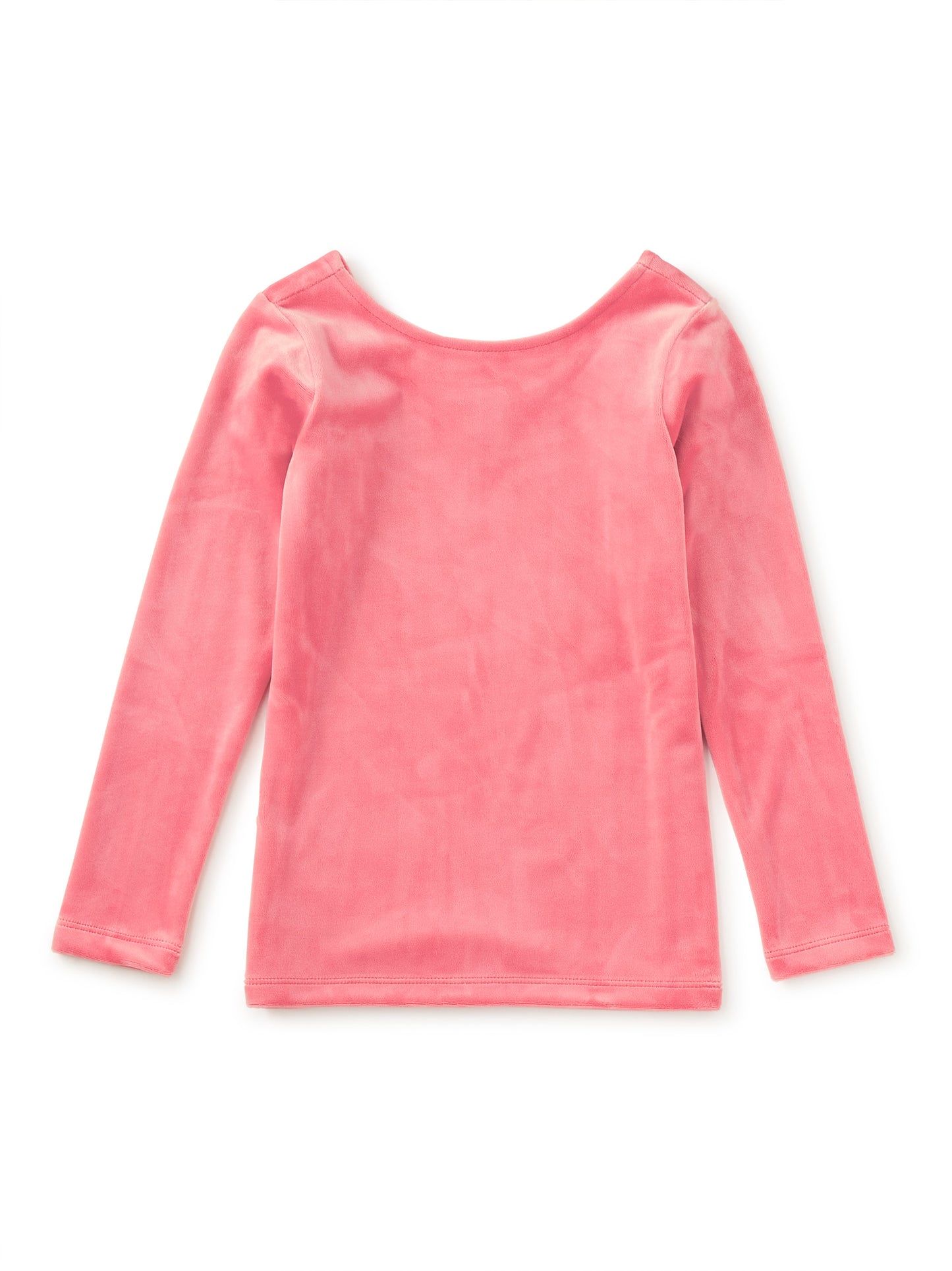 Tea Collection Girls Pink Velour Long Sleeve Shirt Size: 5T Pink Velour