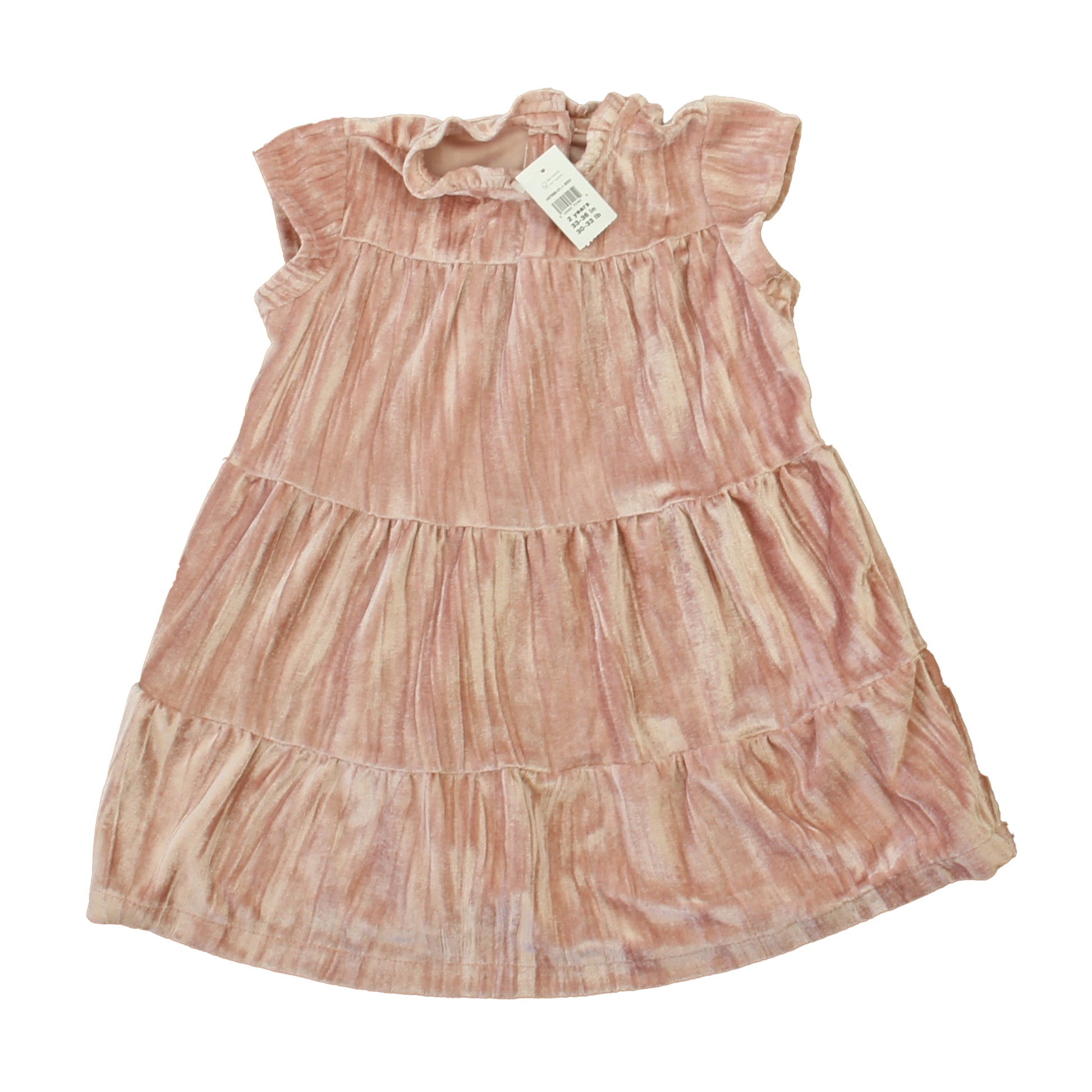 Gap Girls Pink Velour Dress Size: 2T Pink Velour