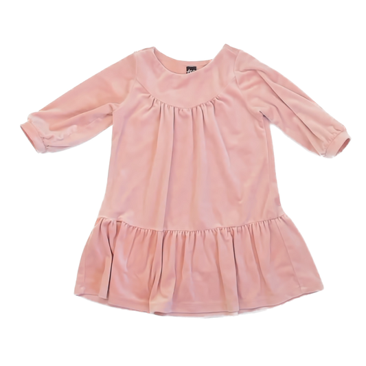 Tea Collection Girls Pink | Velvet Dress Size: 6 Years Pink | Velvet