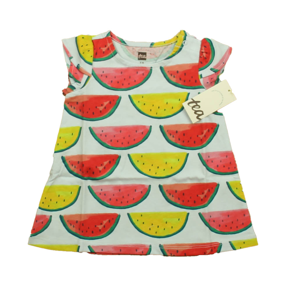 Tea Girls Pink Watermelon Dress Size: 6-9 Months