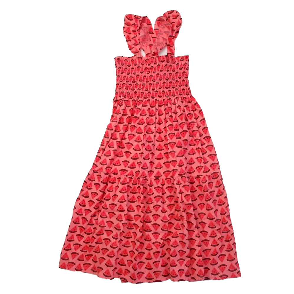 Tea Collection Girls Pink Watermelons Dress Size: 14 Years Pink Watermelons