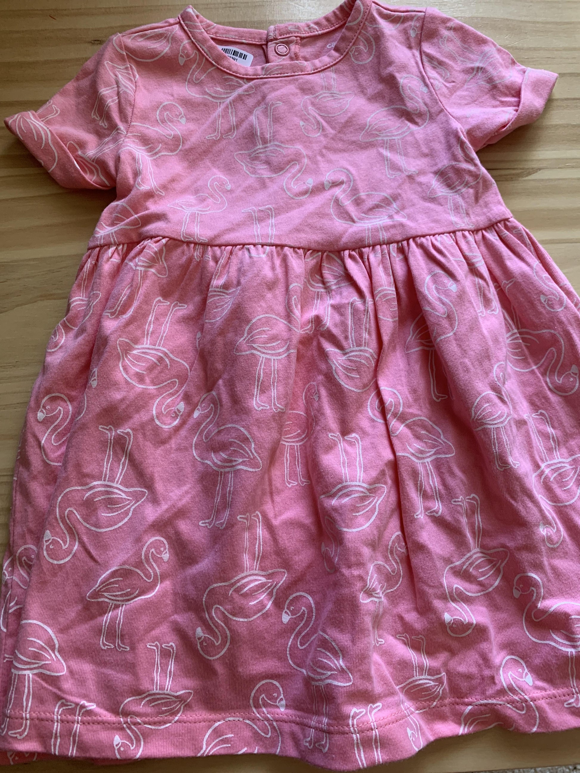 Carters Girls pink | White | animals Dress Size: 12M pink | White | animals