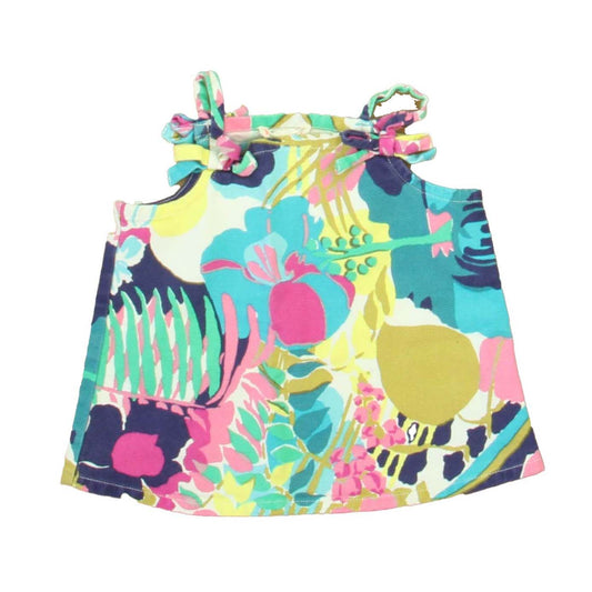 Crewcuts Girls Pink | White | Blue | Turquoise Blouse Size: 2T Pink | White | Blue | Turquoise