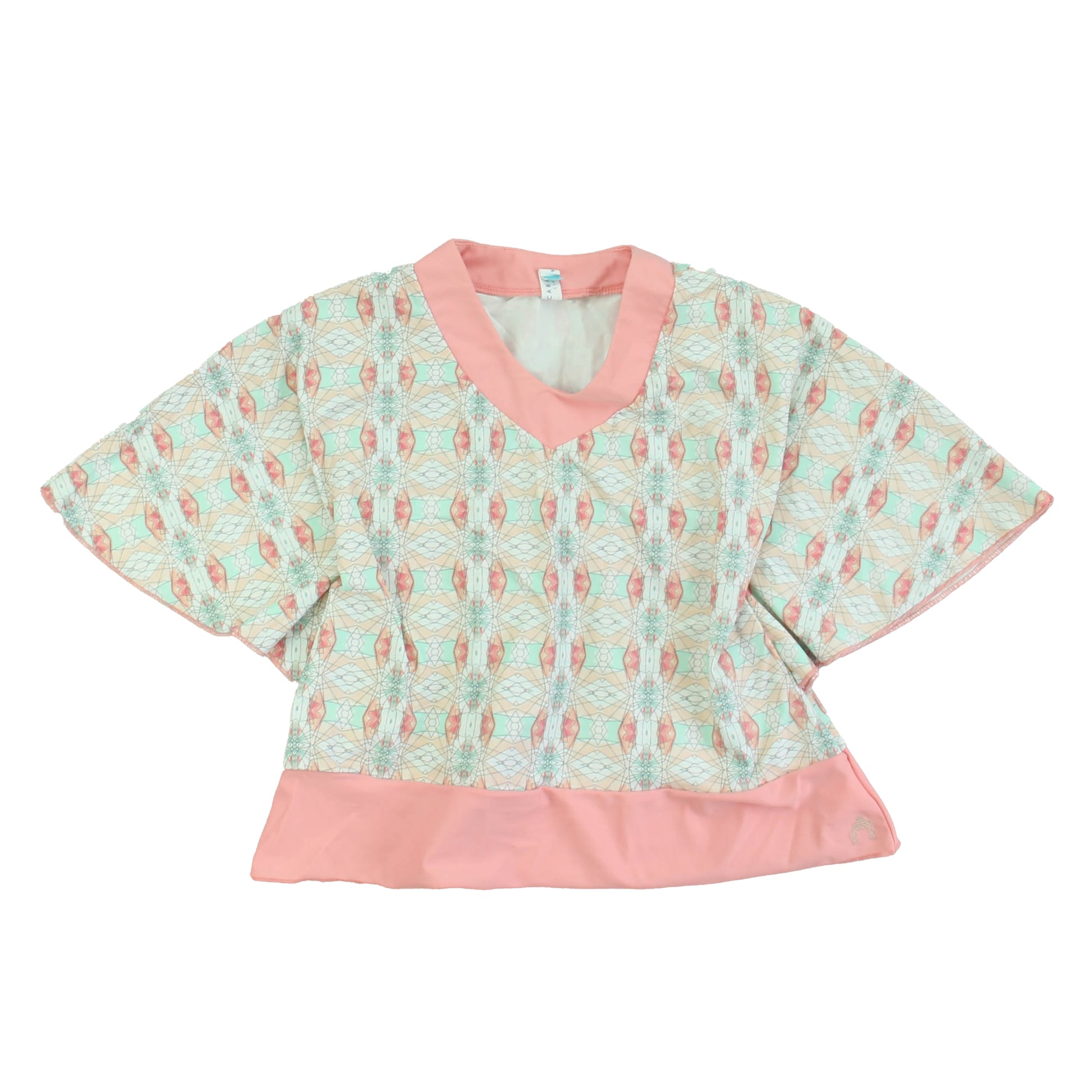 Cabanalife Girls Pink | White | Blue Blouse Size: 3T Pink | White | Blue