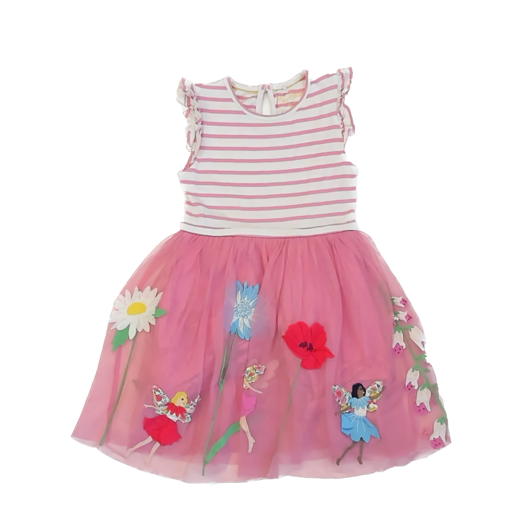 Mini Boden Girls Pink | White | Fairy Dress Size: 4-5T Pink | White | Fairy