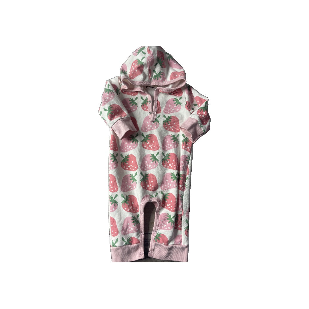 Monica + Andy Girls pink | White | green Long Sleeve Outfit Size: 6-9 months pink | White | green
