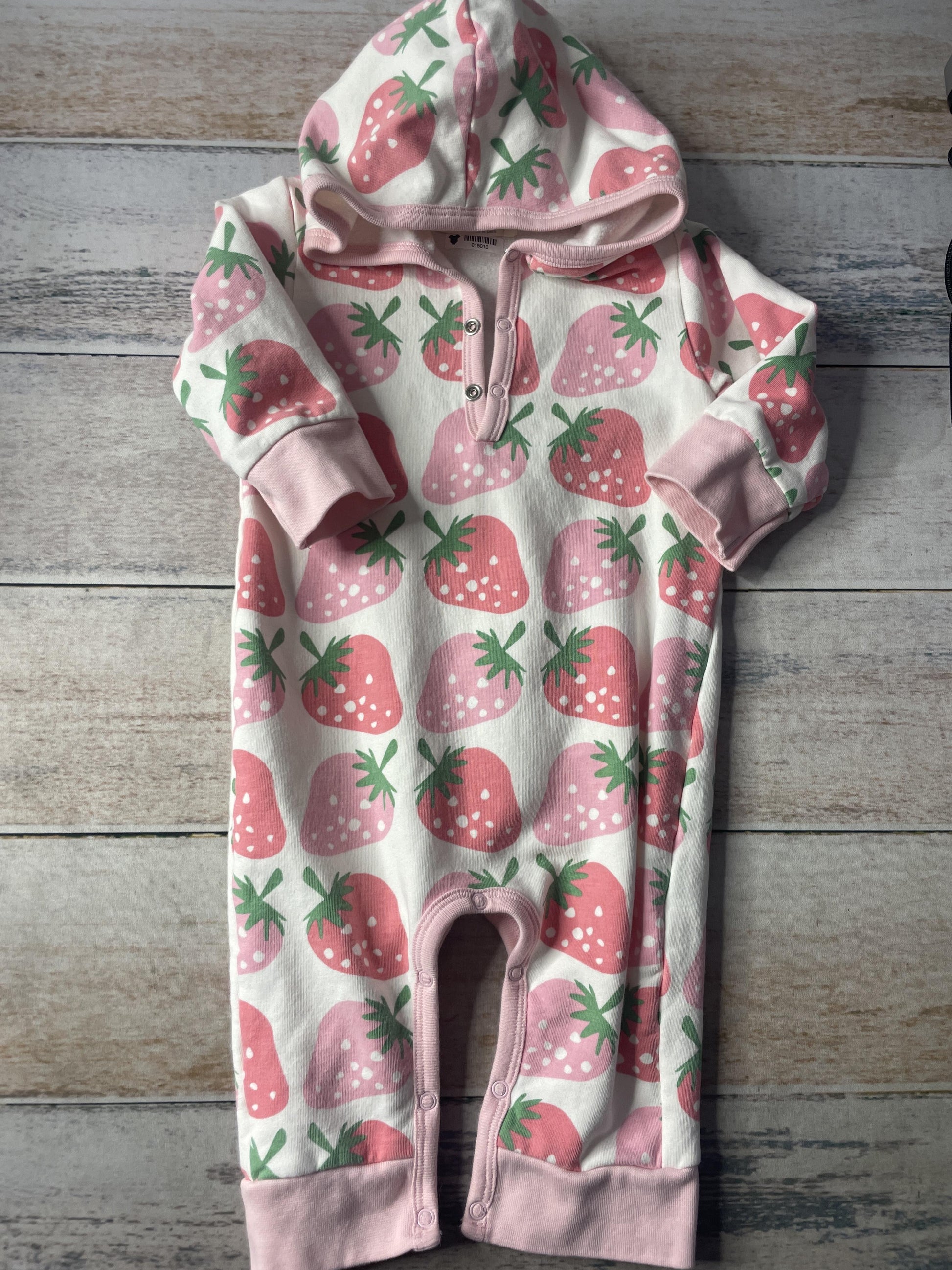 Monica + Andy Girls pink | White | green Long Sleeve Outfit Size: 6-9 months pink | White | green