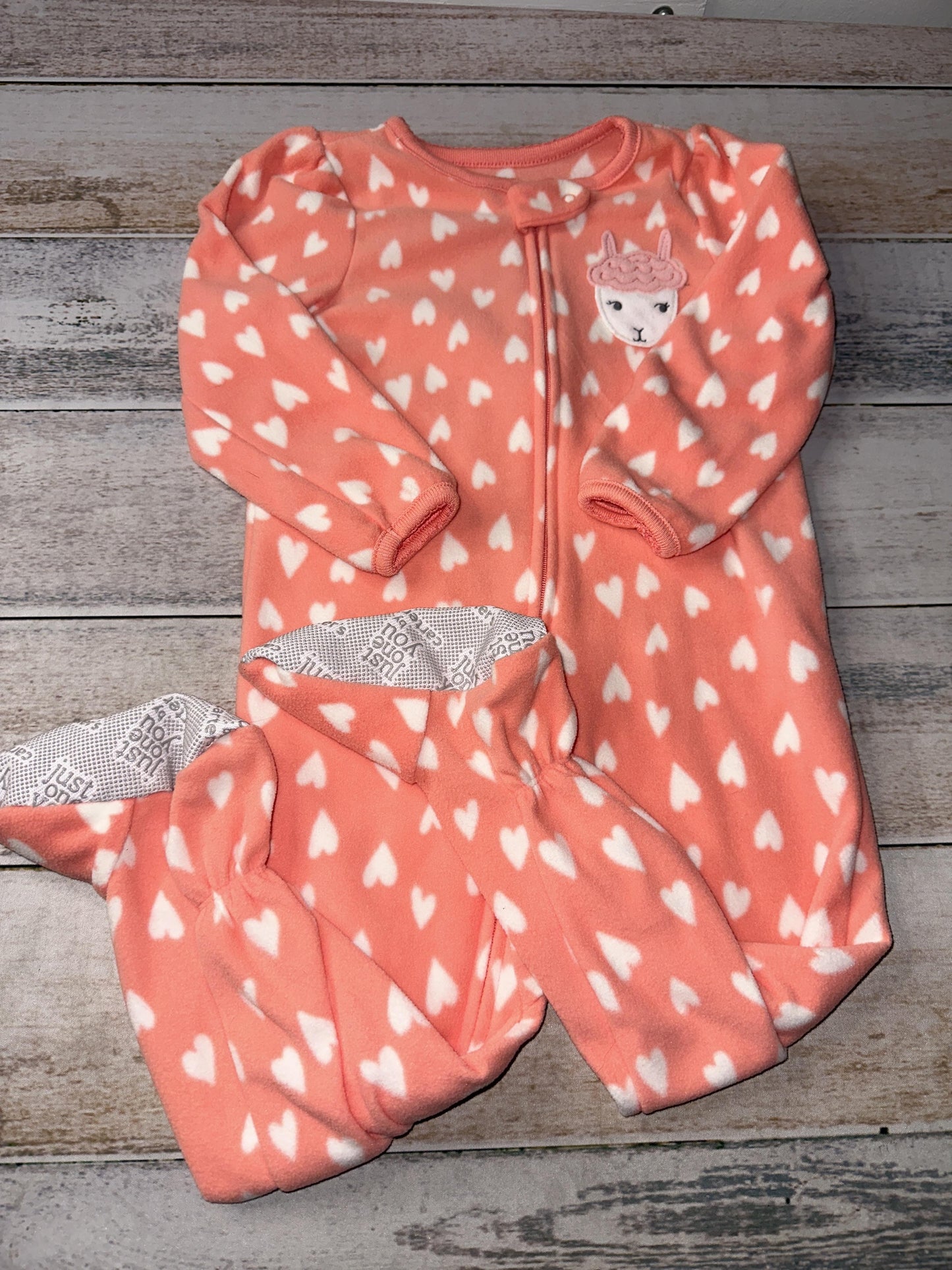 Carters Girls pink | White | Hearts Pajamas Size: 2T pink | White | Hearts