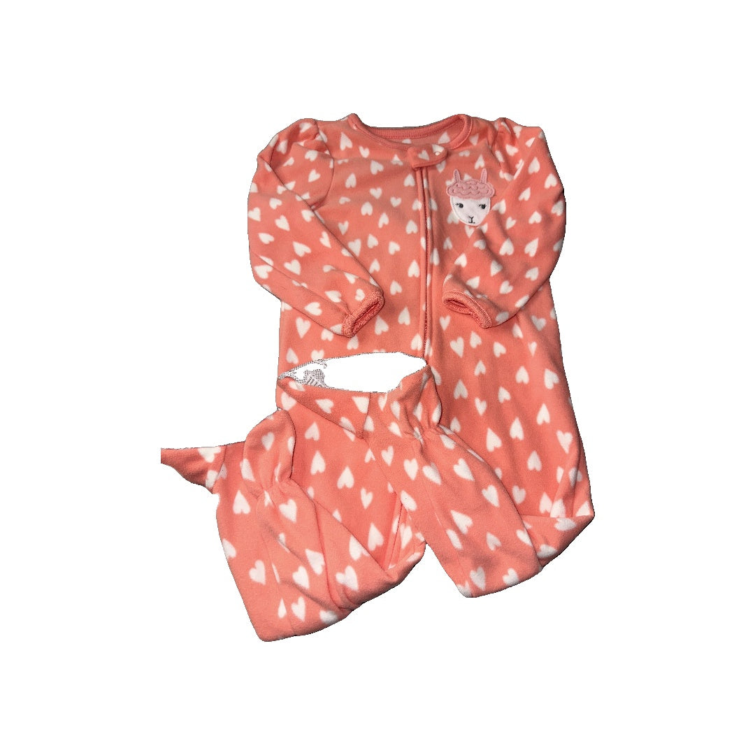 Carters Girls pink | White | Hearts Pajamas Size: 2T pink | White | Hearts