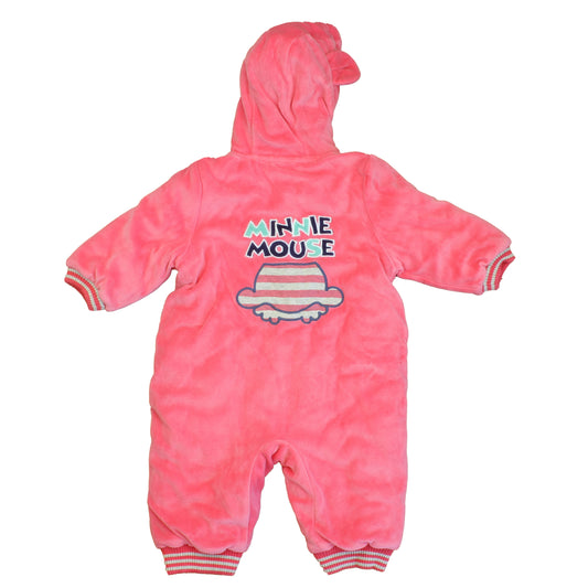 Cuties Girls Pink | White Minnie Bunting Size: 6-9 Months Pink | White Minnie