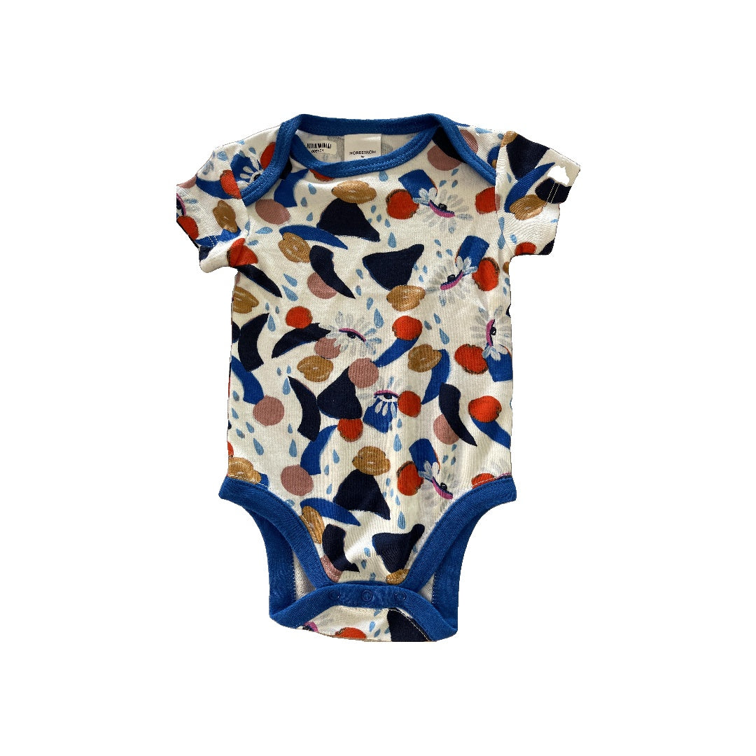 Nordstrom Girls pink | White | Navy Blue | Brown Onesie Size: 0-3 months pink | White | Navy Blue | Brown