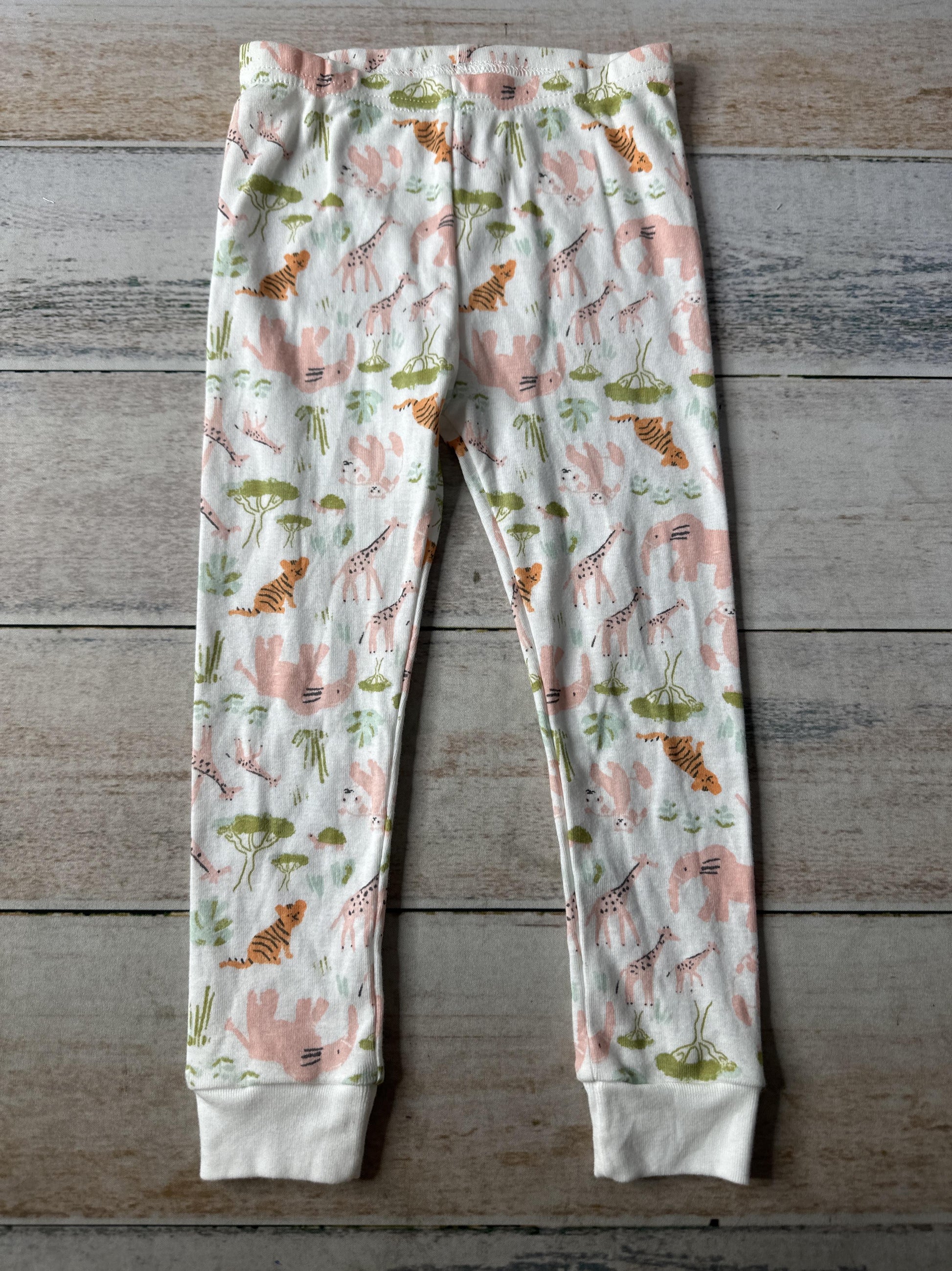Carters Girls pink | White | orange | light green Pajamas Size: 2T pink | White | orange | light green