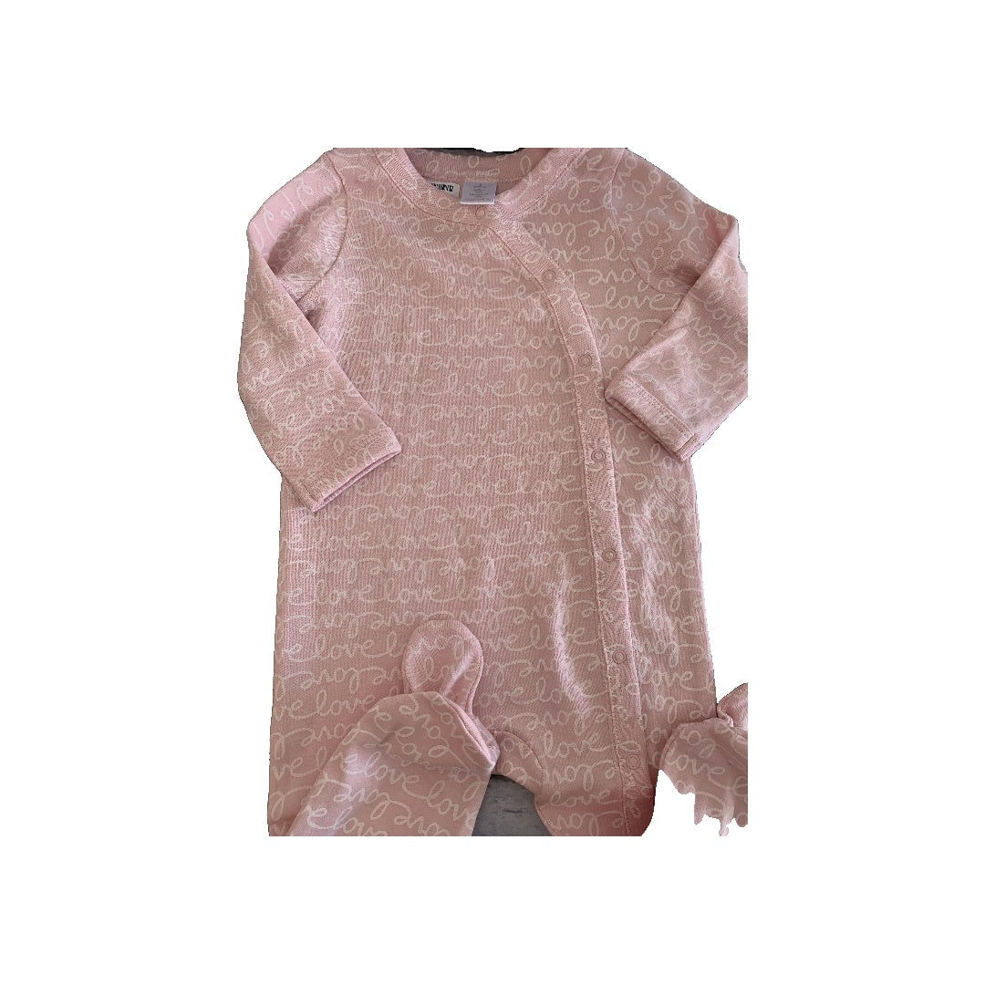 Girls pink | White | Pattern Pajamas Size: 3 months pink | White | Pattern
