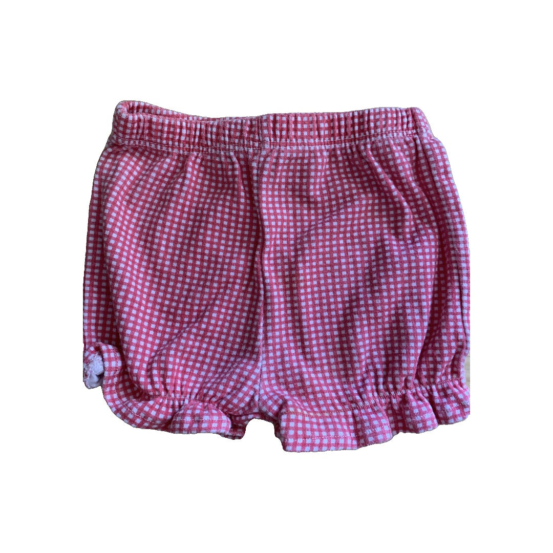 Girls pink | White | plaid Shirt Size: 6-9 months pink | White | plaid