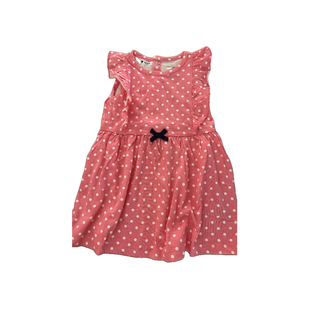 Carters Girls pink | White | polka dot Dress Size: 24 months pink | White | polka dot
