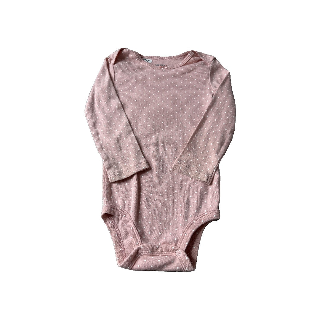 Carters Girls pink | White | polka dot Onesie Size: 24 months pink | White | polka dot