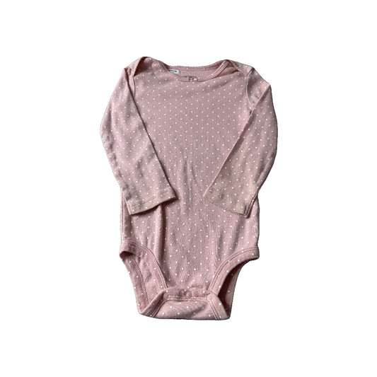 Carters Girls pink | White | polka dot Onesie Size: 24 months pink | White | polka dot