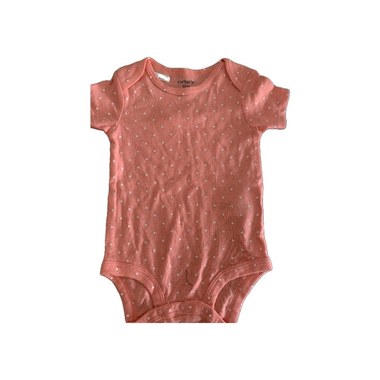 Carters Girls pink | White | polka dot Onesie Size: 12M pink | White | polka dot