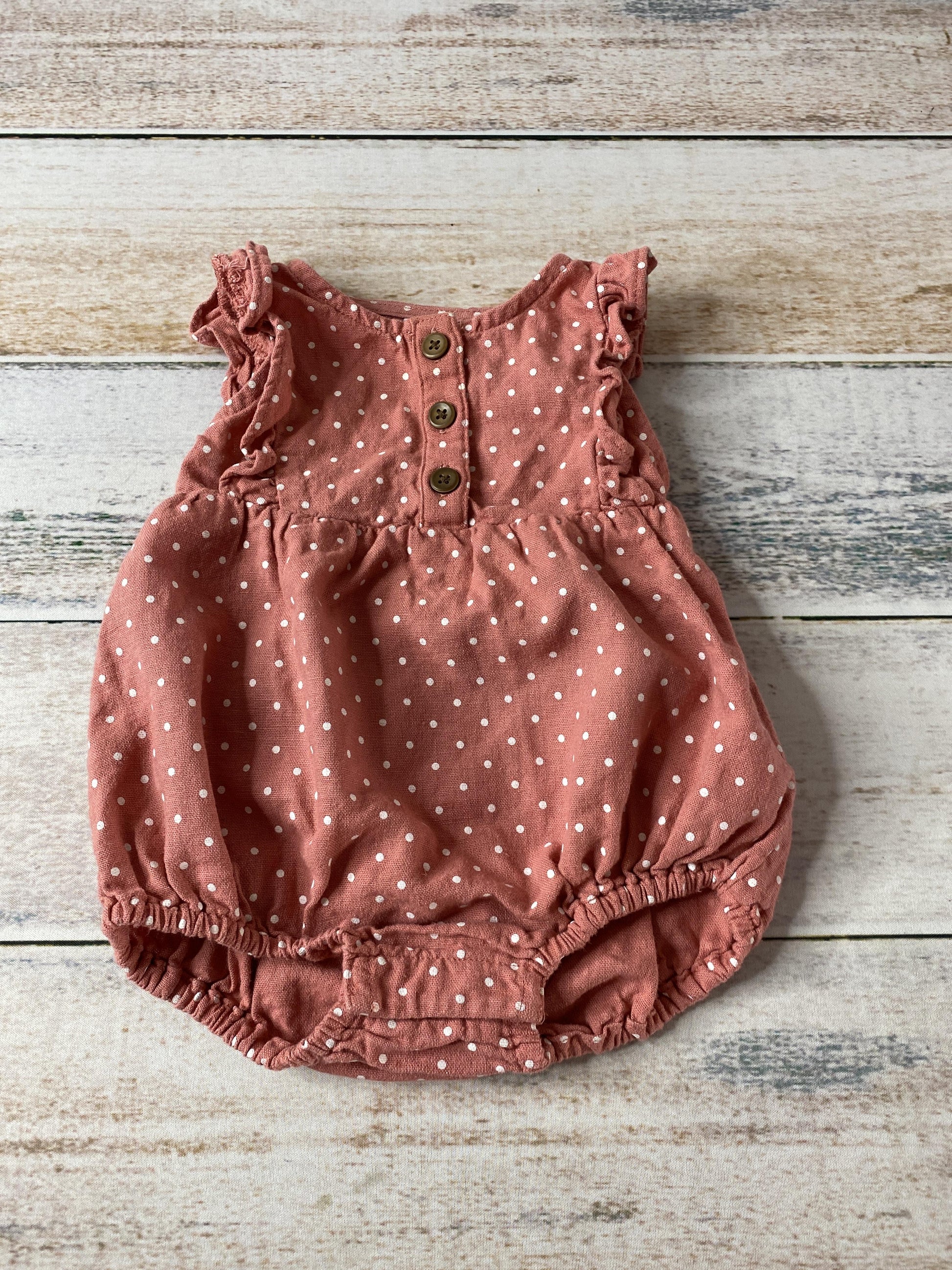 Old Navy Girls pink | White | polka dot Romper Size: 3-6 months pink | White | polka dot