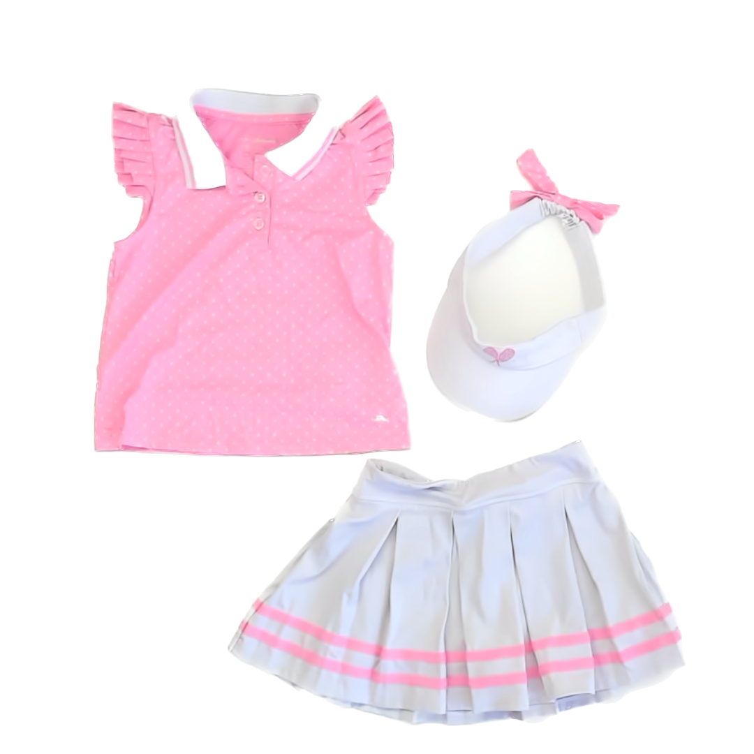 Tommy Bahama Girls Pink | White Polka Dot Sportswear Size: 4T Pink | White Polka Dot