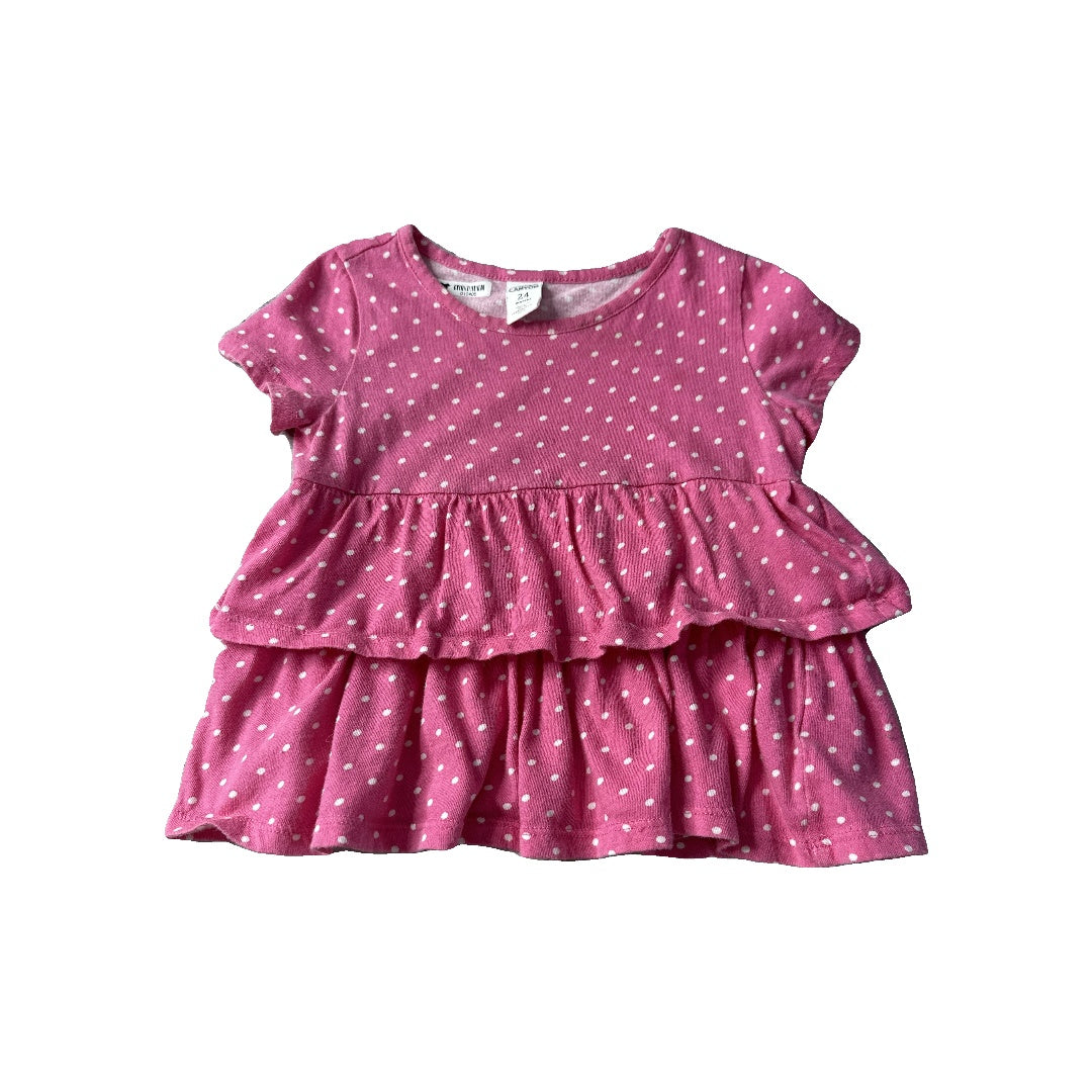 Harper Canyon Girls pink | White | polka dot Dress Size: 24 months pink | White | polka dot