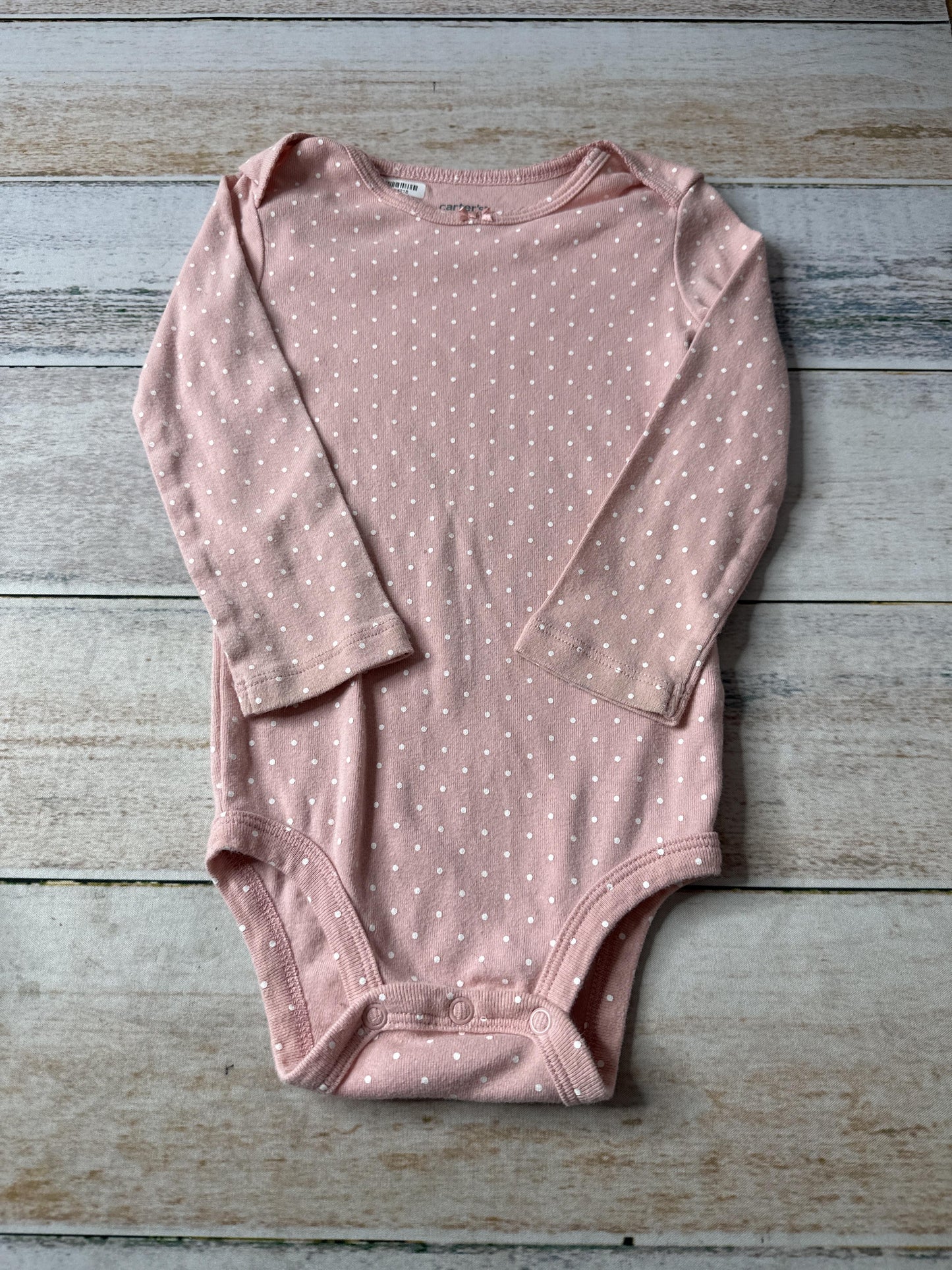 Carters Girls pink | White | polka dot Onesie Size: 24 months pink | White | polka dot