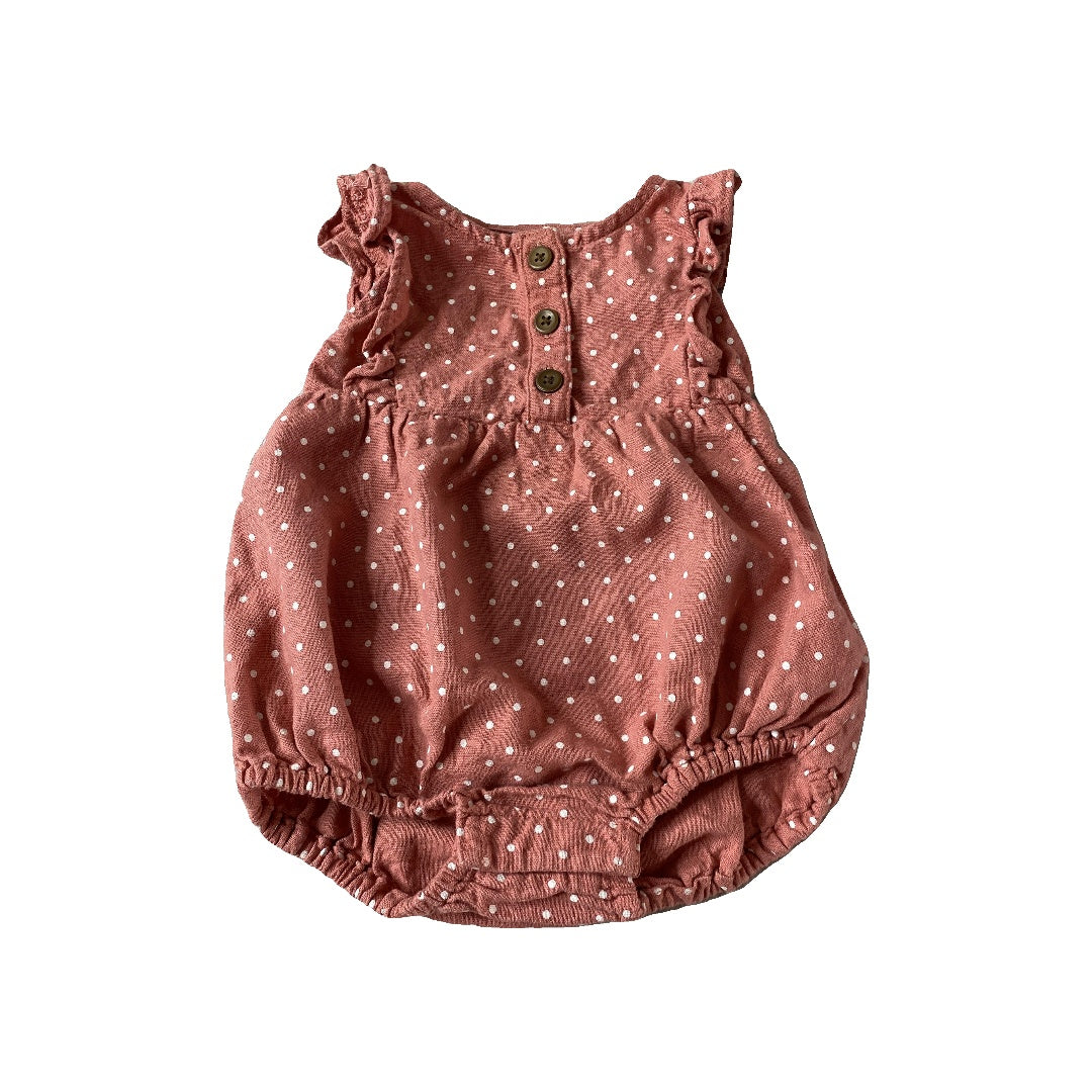 Old Navy Girls pink | White | polka dot Romper Size: 3-6 months pink | White | polka dot