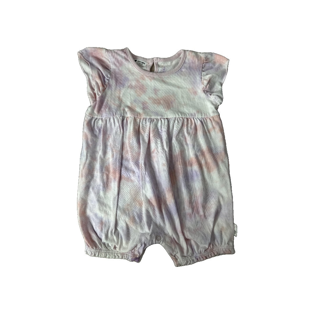 Burt's Bees Girls pink | White | purple Romper Size: 18-24 months pink | White | purple